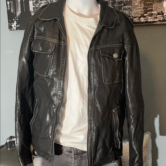 Vintage FUBU Leather Jacket - Picture 7 of 14
